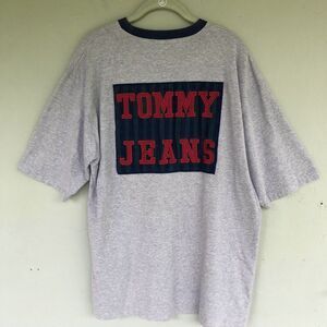 VTG 90s Y2K Tommy Hilfiger Jeans T Shirt Mens XL Pocket Plaid Logo Street Skater
